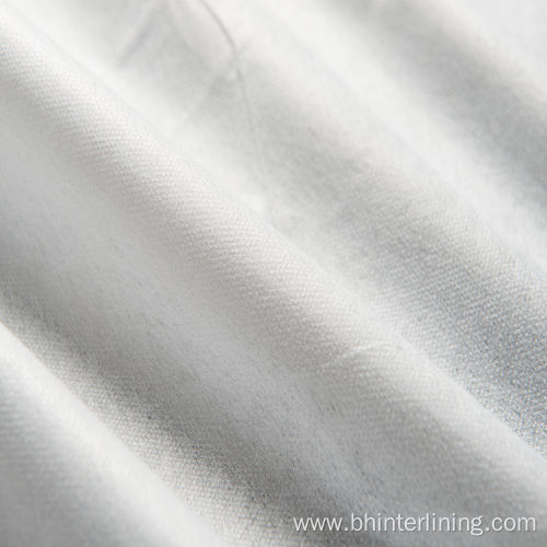 Nylon silicone oil non woven fusible interlining fabric